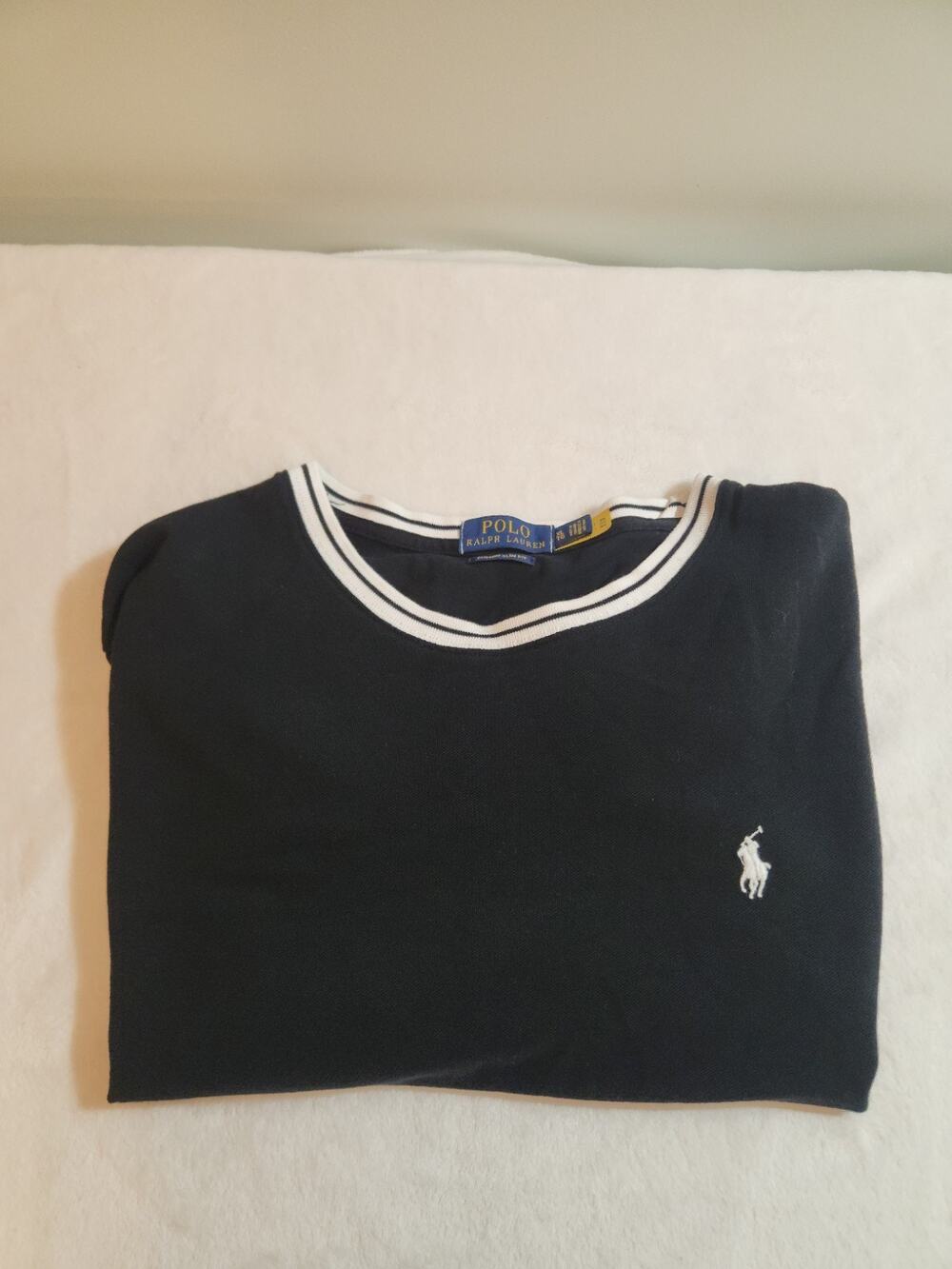 Polo Ralph Lauren 100% Cotton Pony Tshirt Mens XL Black Short Sleeve Golf Preppy